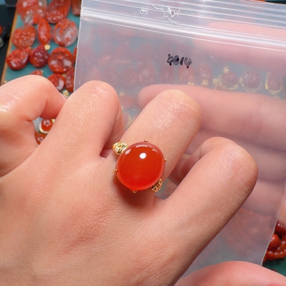 南红玛瑙南红银S925镶嵌