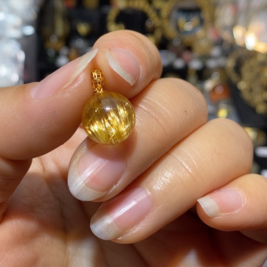 水晶未镶嵌手链吊坠