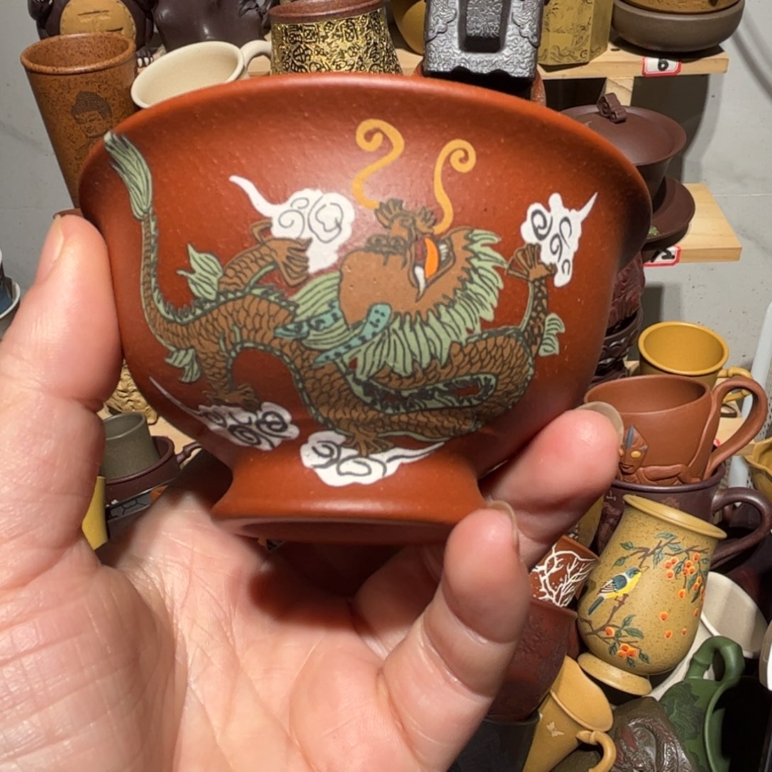 紫砂茶杯宜兴紫砂主人杯