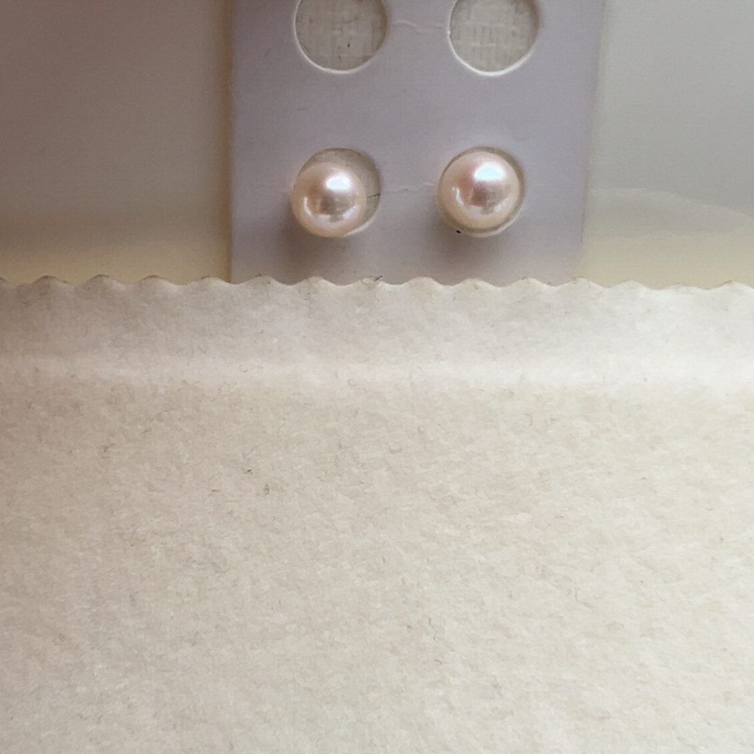 银S925镶嵌耳饰淡水珍珠