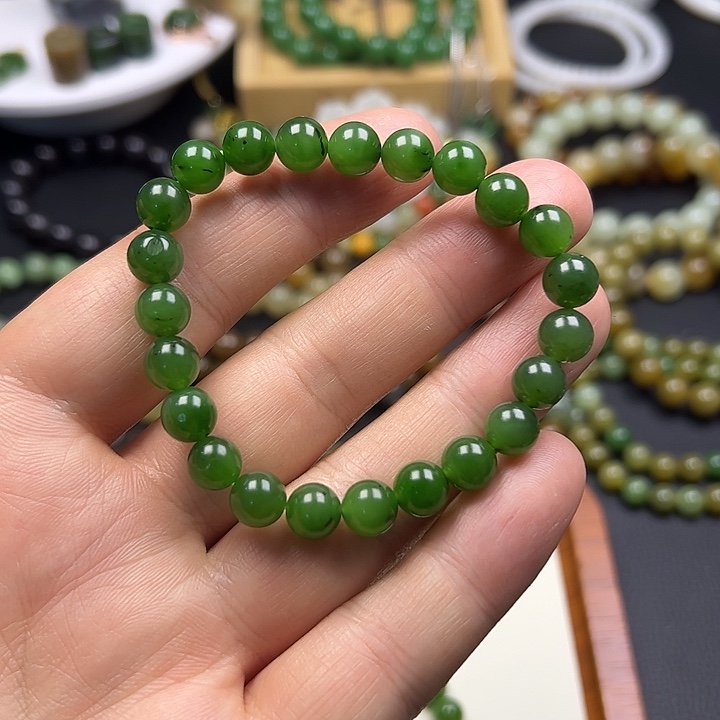 和田玉未镶嵌手链