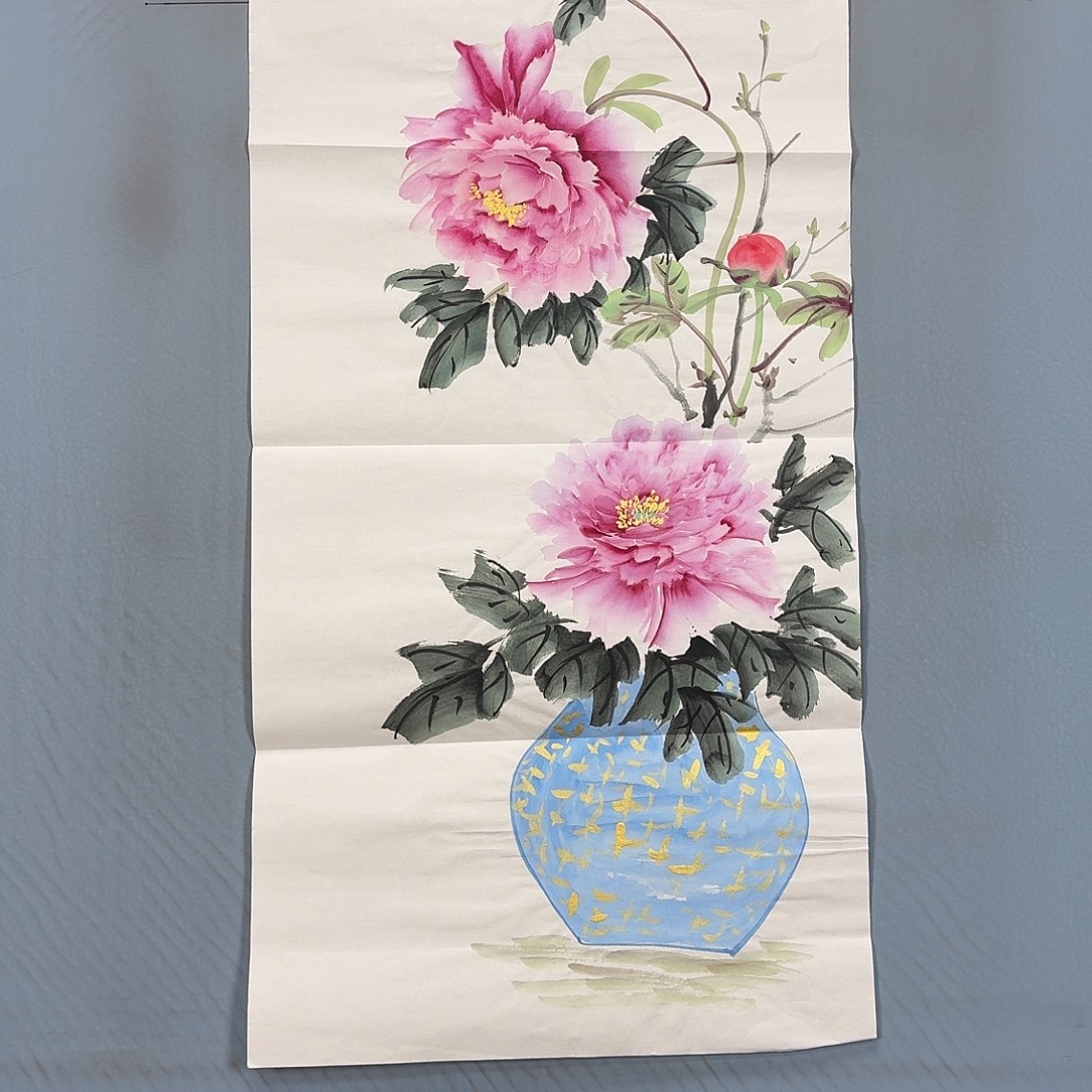 国画1435 牡丹仙子们加油