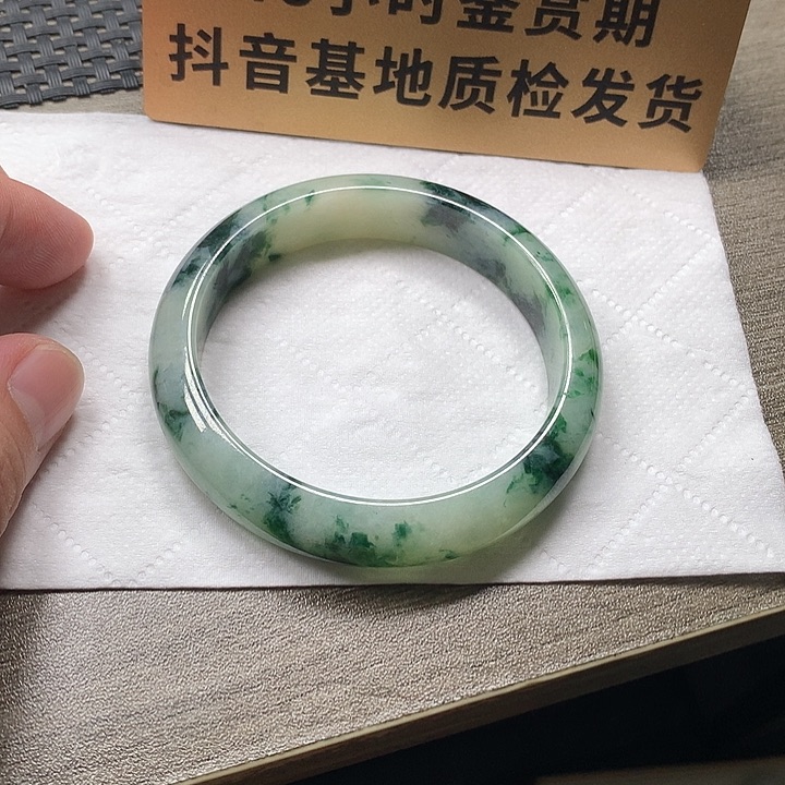 翡翠未镶嵌颈饰54.3圈