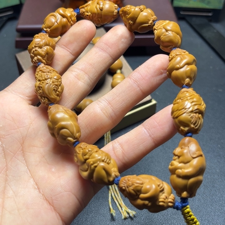 手串/手链橄榄核橄榄核雕十二生肖