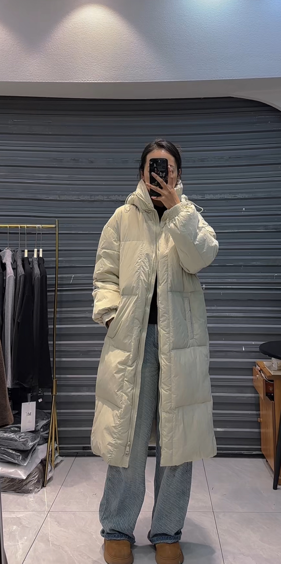 兰卡家韩版长款外套