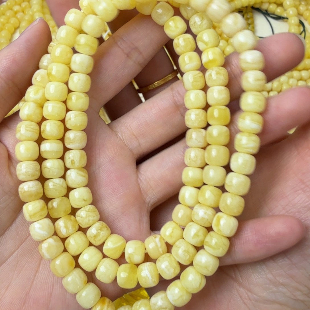 琥珀未镶嵌颈饰琥珀蜜蜡卡7.3