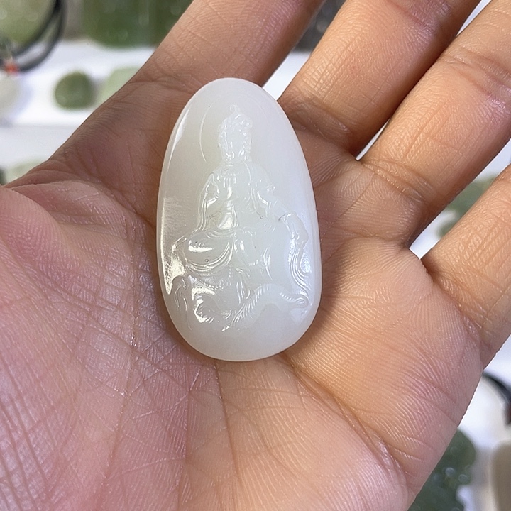 和田玉吊坠(不含链)未镶嵌