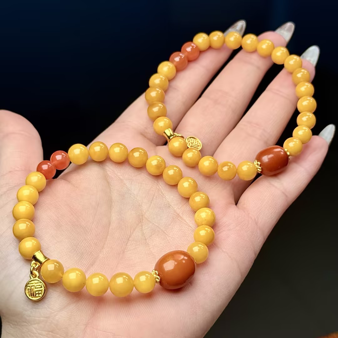 【XYY】蜜蜡DIY手串-约7mm（多样性发其一）-A02257