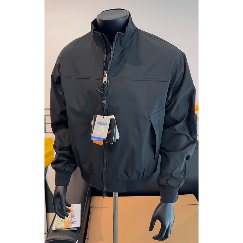 黑色美式三防教练夹克男秋季户外运动骑行棒球服cleanfit立领外套
