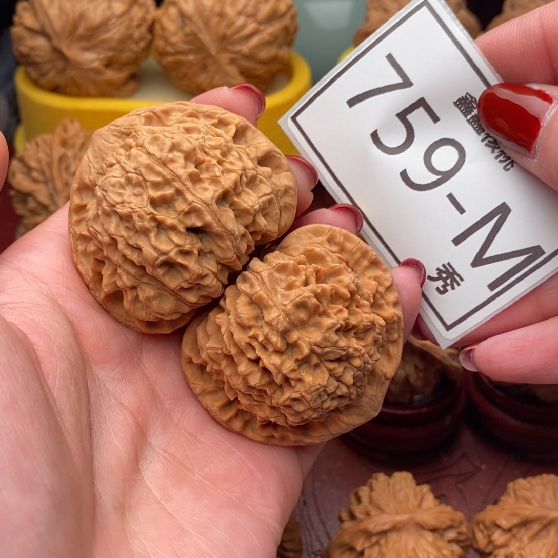 文玩核桃把件官帽47