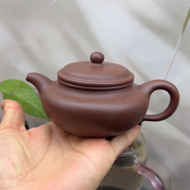 紫砂茶壶紫泥仿古200c c