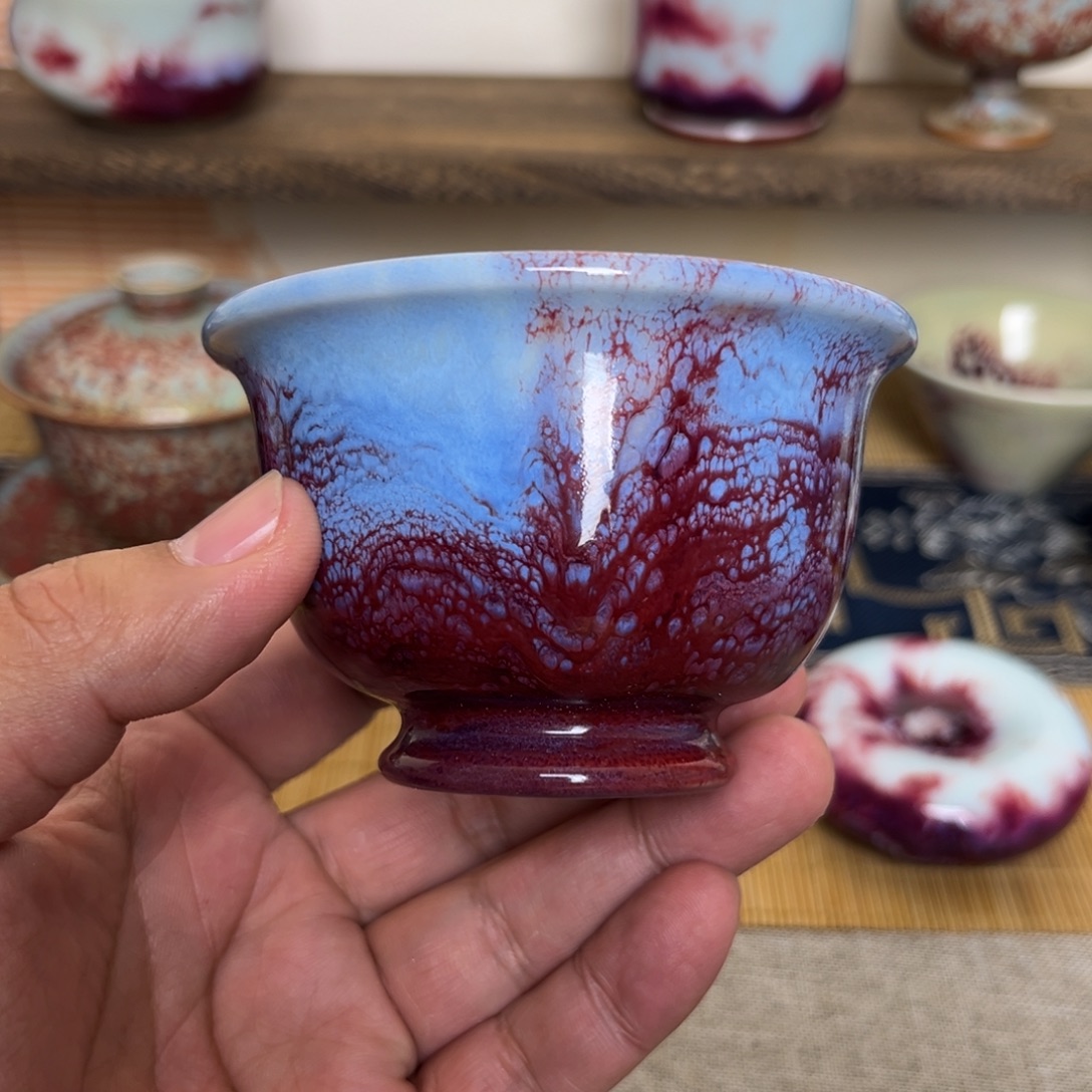 钧瓷手工制作烧制的