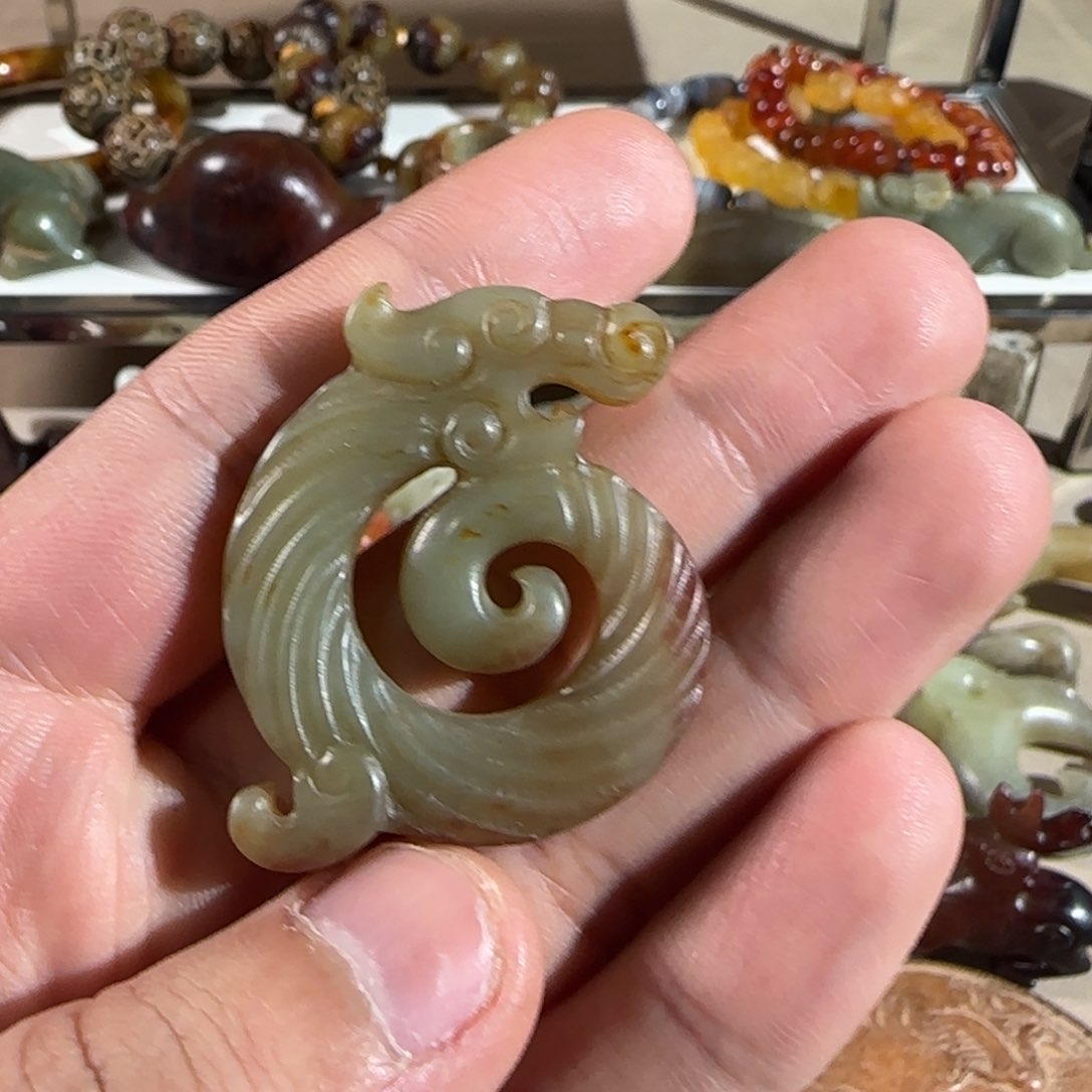 和田玉吊坠(不含链)未镶嵌