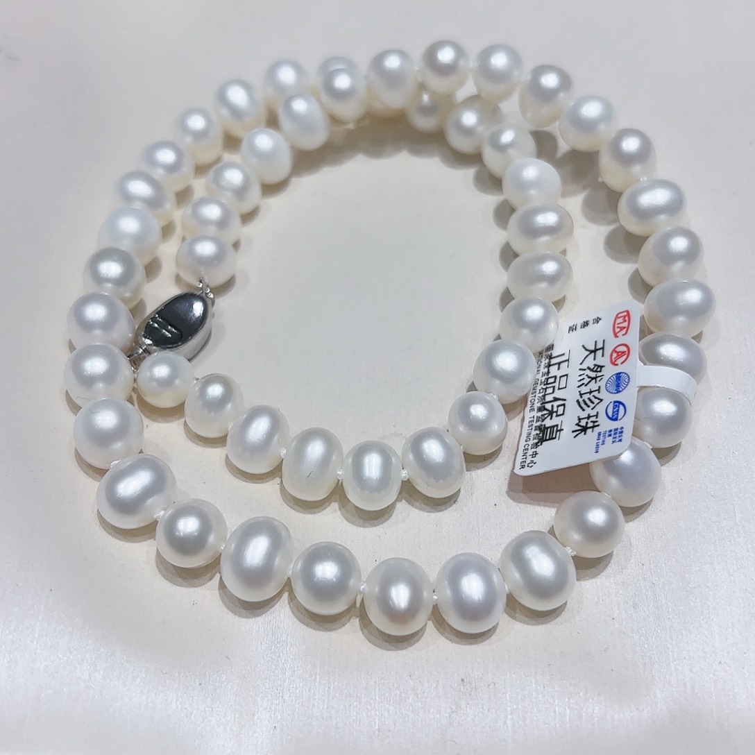 淡水珍珠未镶嵌颈饰8-10无核