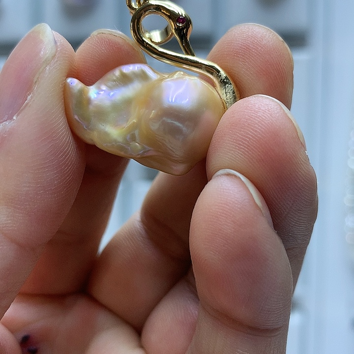 未镶嵌巴洛克淡水珍珠