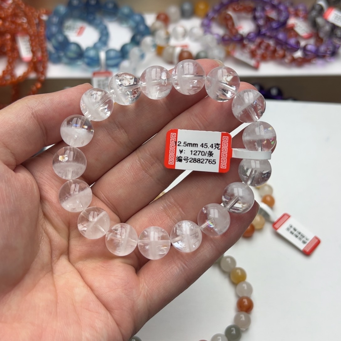 水晶手链未镶嵌/****ω白幽灵聚宝盆