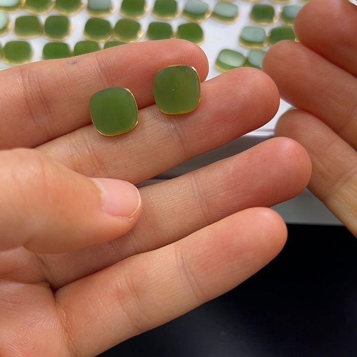 路***景定制和田玉银S925镶嵌颜色多样性发货拍一发一