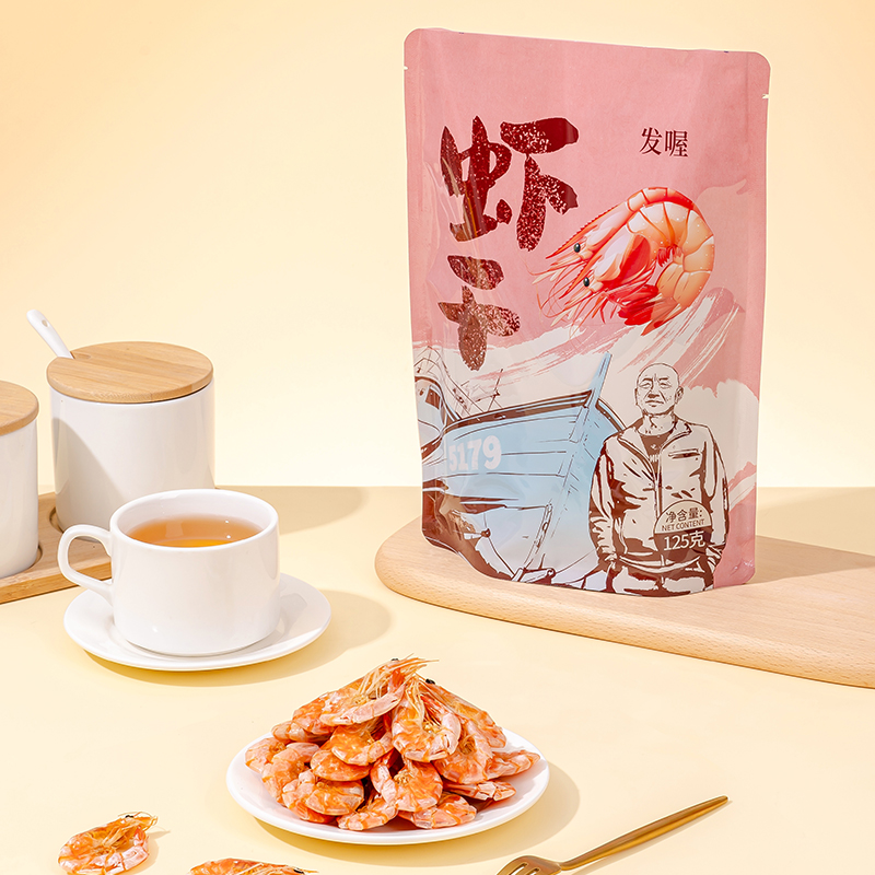 船其鲜丰电烤脆皮虾即食虾小白虾干海鲜干虾海味零食开袋即食商品图