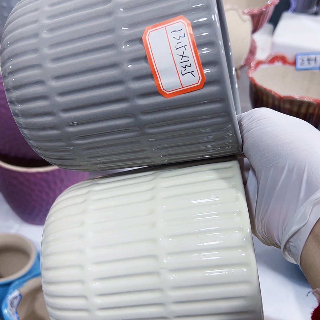 有孔，外贸尾单陶瓷花盆凑单10米包邮