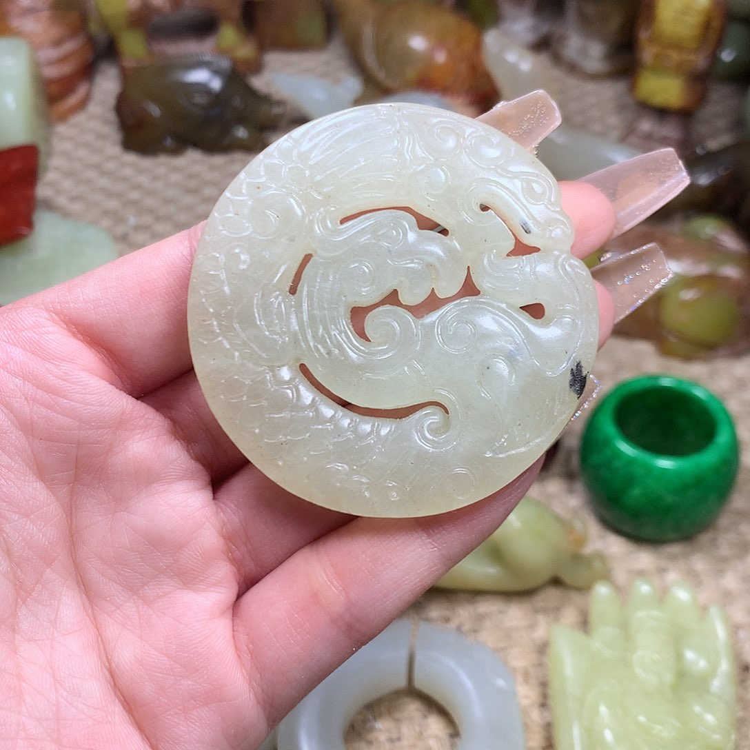 白玉菩提吊坠挂件