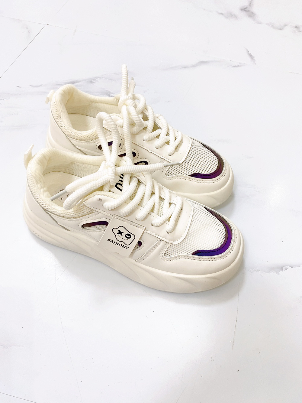 防滑女子低帮系带轻便板鞋休闲鞋透气厚底帆布鞋百搭ins女鞋