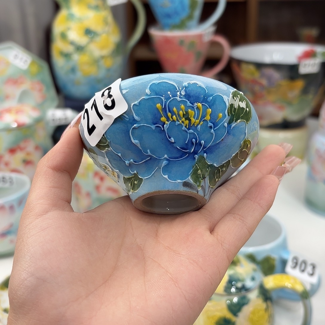 景德镇手绘高温釉下彩陶瓷茶具
