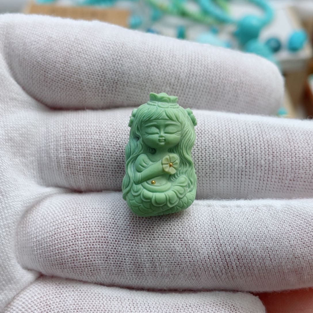 绿松石珠宝奇石未镶嵌