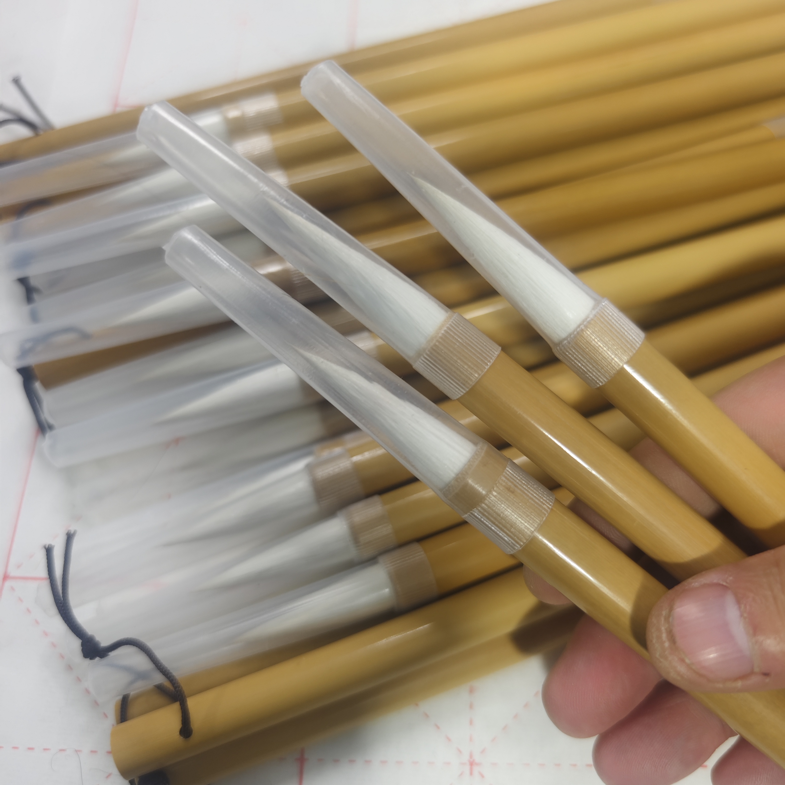 （邹小清笔庄）处理瑕疵品3支青羊 纯羊毫大楷 弹性太软 初学者勿拍