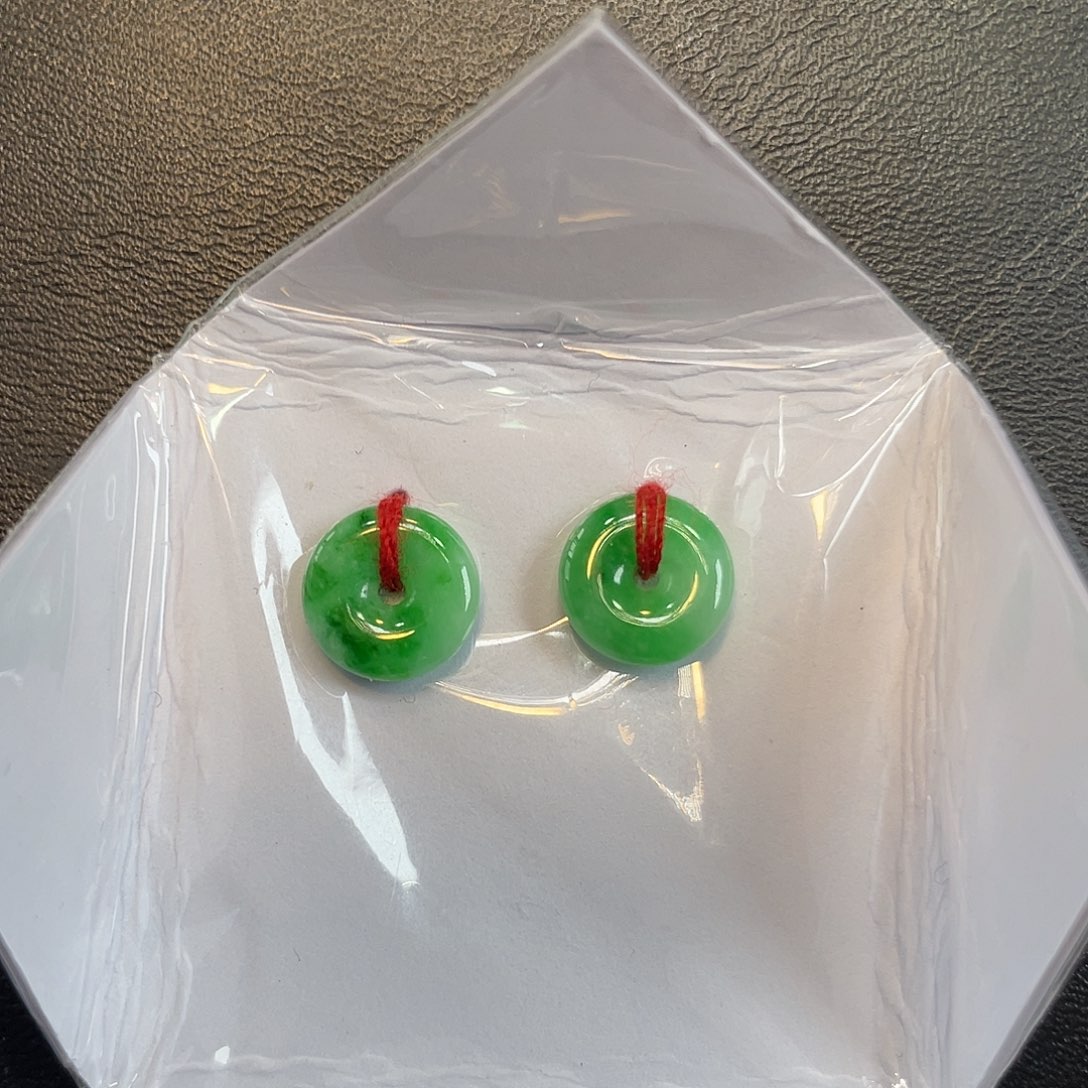 【闪购商品】翡翠耳饰未镶嵌天然缅甸翡翠