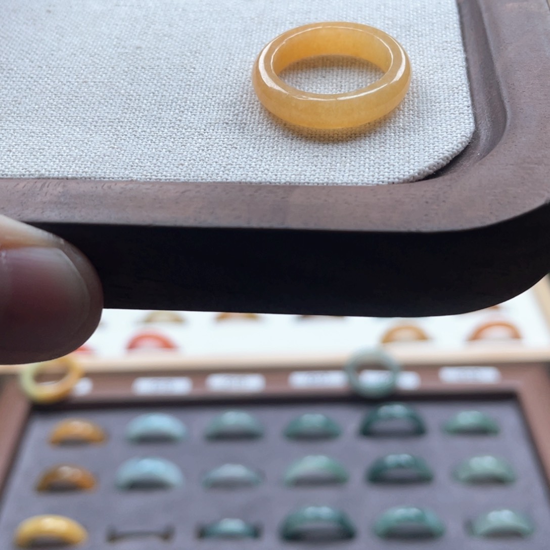 翡翠戒指未镶嵌9 号 12 港码 16.4 内径