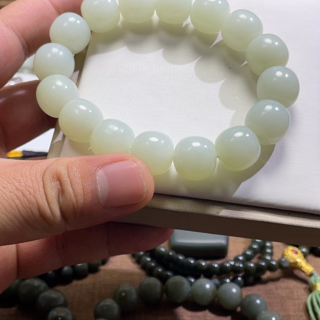 未镶嵌手链和田玉（白玉）