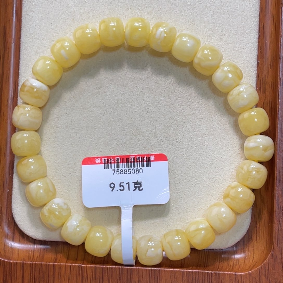 蜜蜡手链未镶嵌成*单蜜蜡