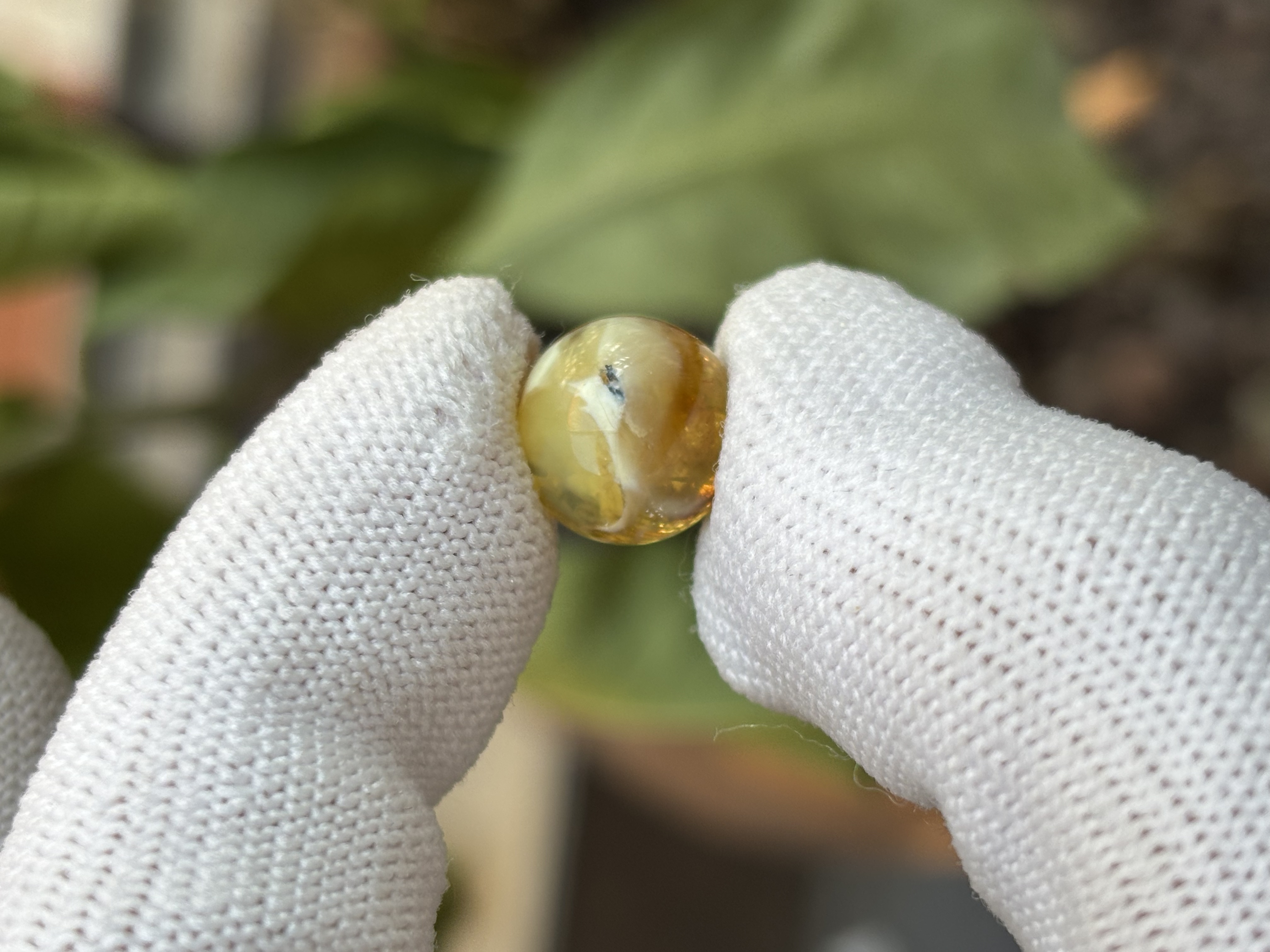 3833天然蜜蜡琥珀圆珠11.1MM