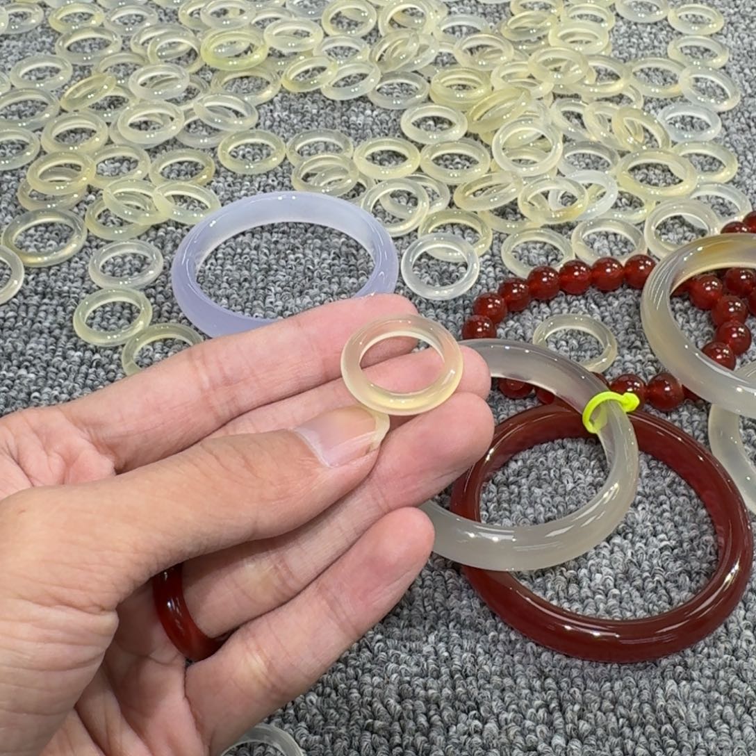 你***静玛瑙/玉髓未镶嵌戒指07