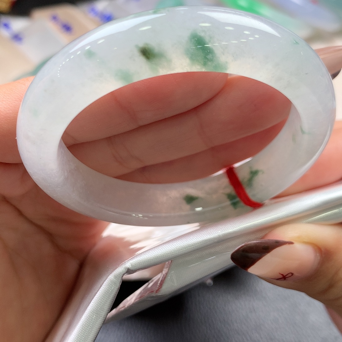 翡翠未镶嵌手镯14号冰种