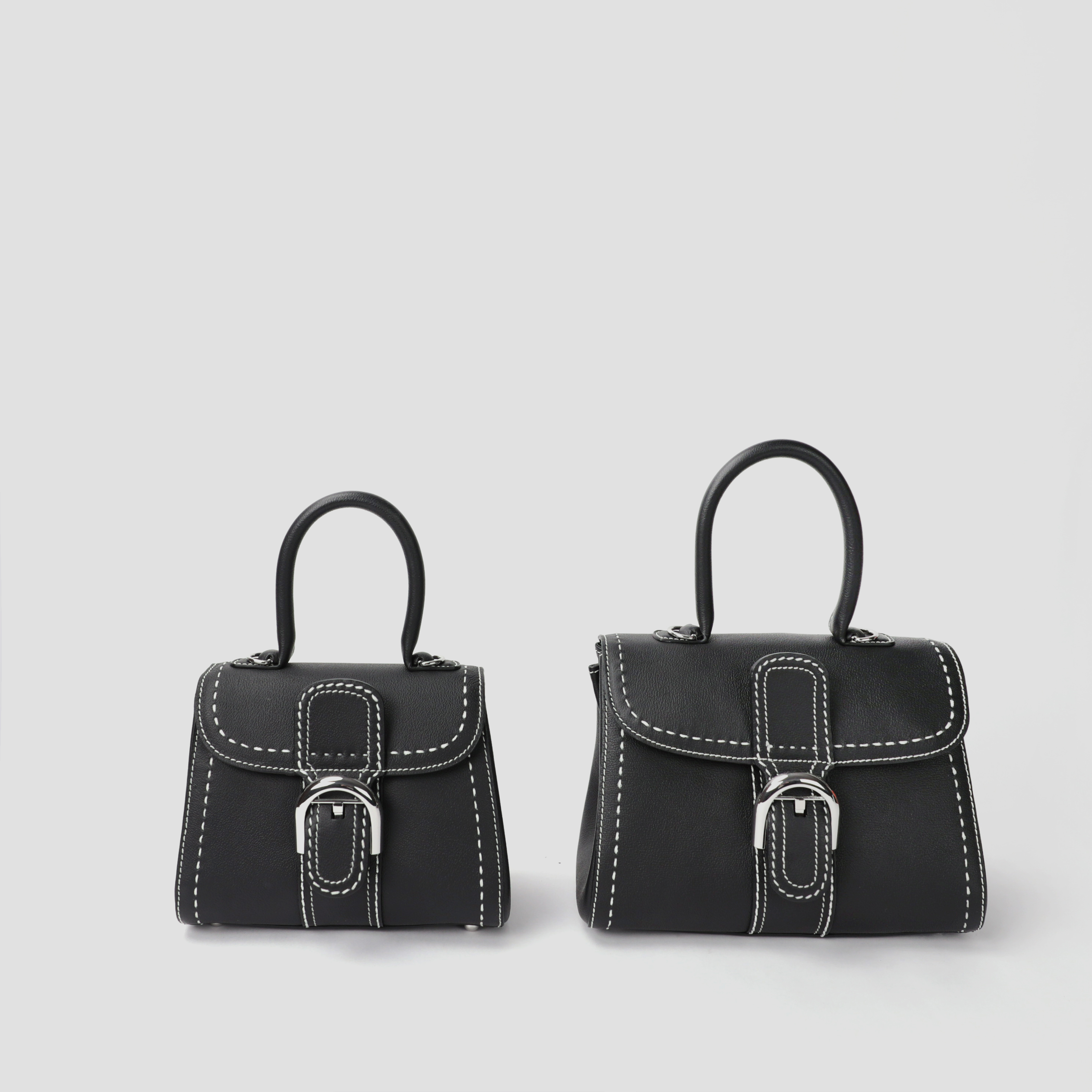 时代品牌时尚手提包百搭单肩斜跨包经典女士真皮包简约M10377