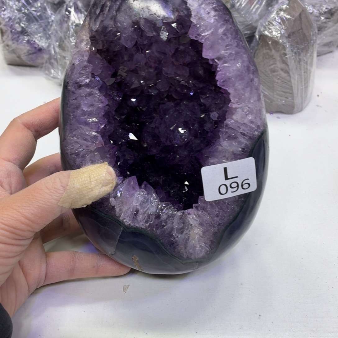 水晶未镶嵌摆件天然紫水晶