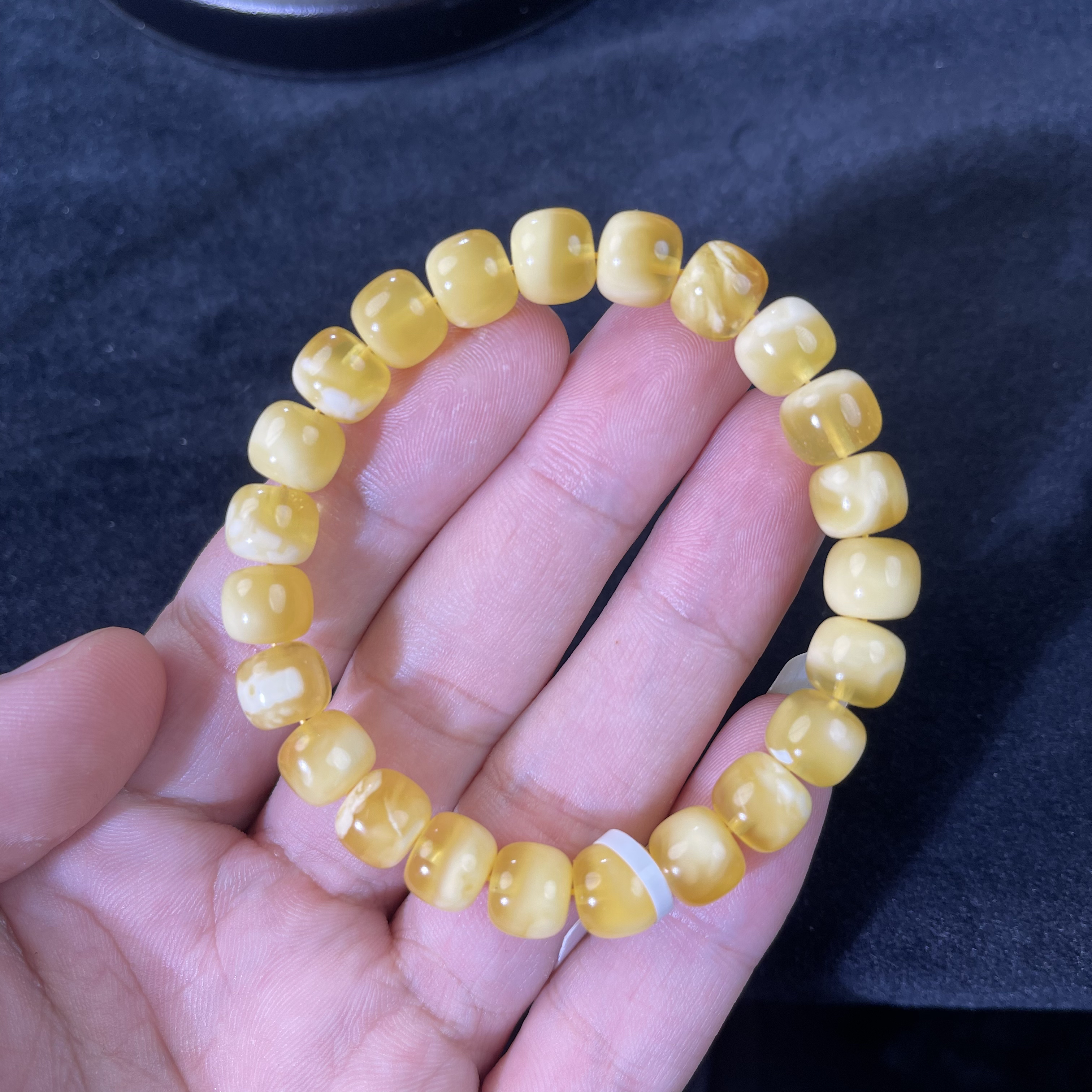 俄料金白聚宝盆老型手串直径9mmDY241122B020-WR