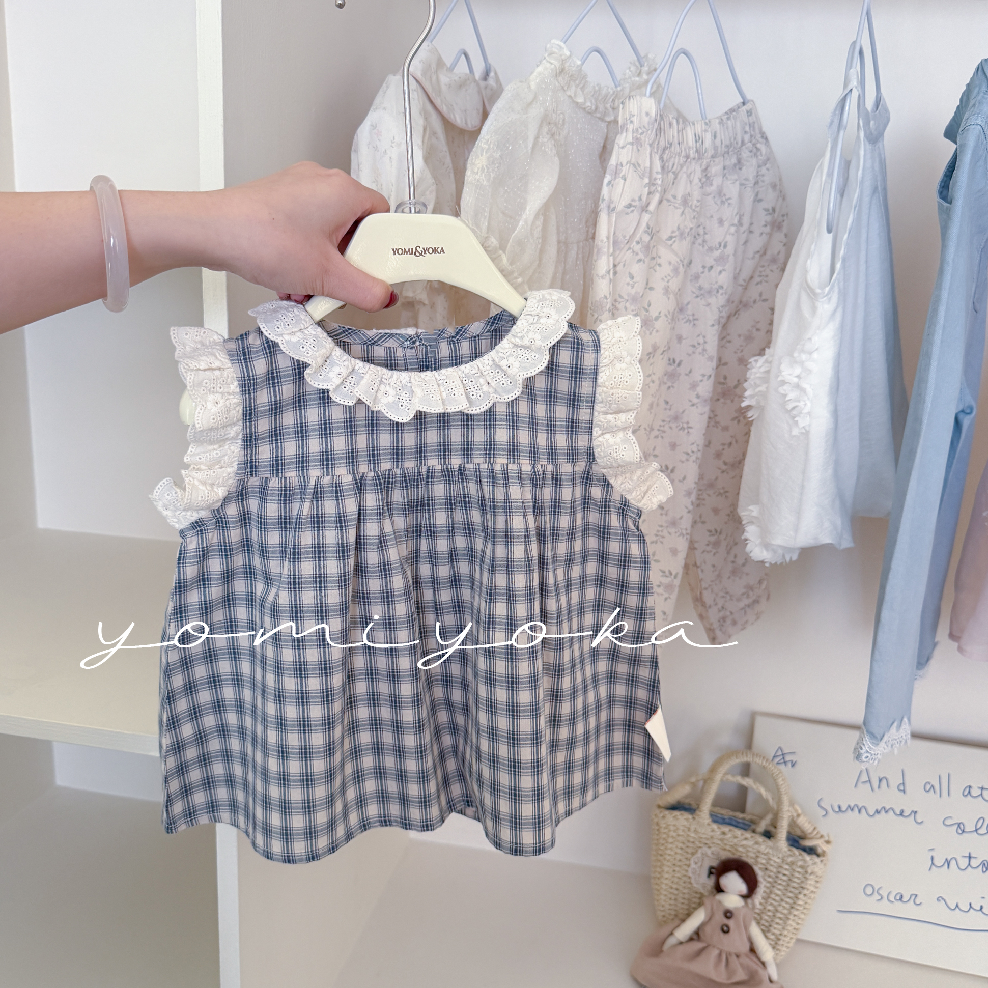 【现货】252-优米优卡-童装2025夏季新款女童娃娃衫上衣-252017