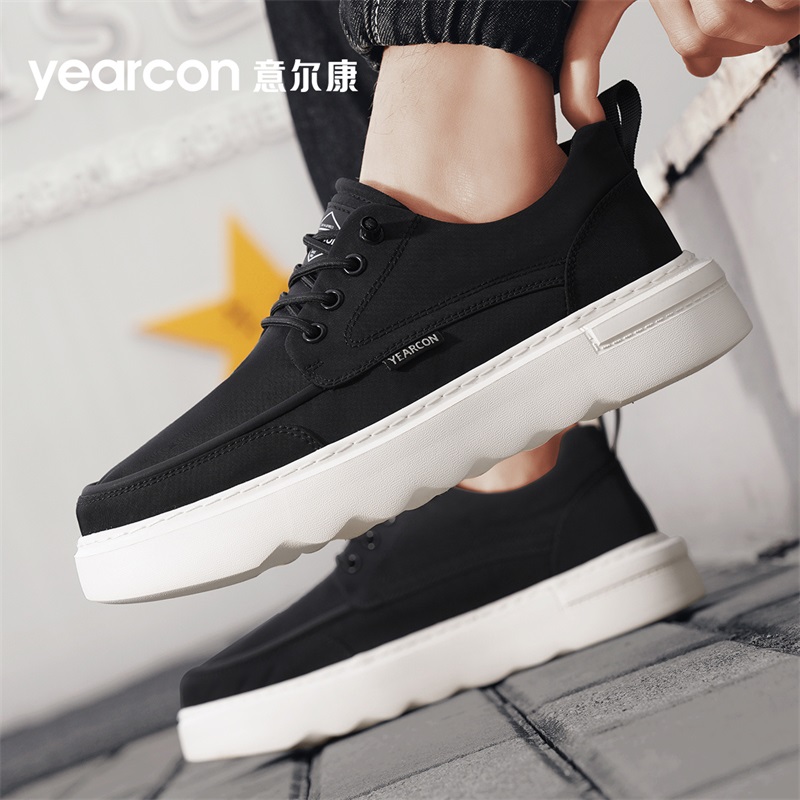 YEARCON/意尔康男鞋夏季休闲厚底减震男士时尚百搭透气通勤潮流鞋