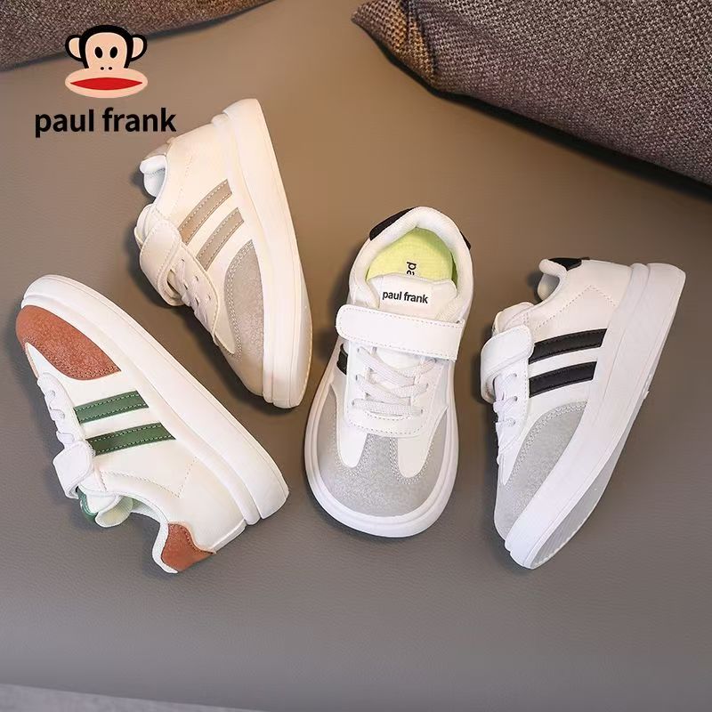 paul frank/大嘴猴007春秋季儿童学生鞋魔术扣休闲舒适软底板鞋D