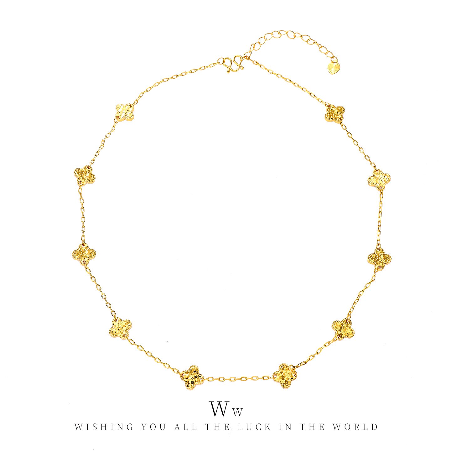 铜合金项链 十朵金花碎冰冰项链（富婆版）