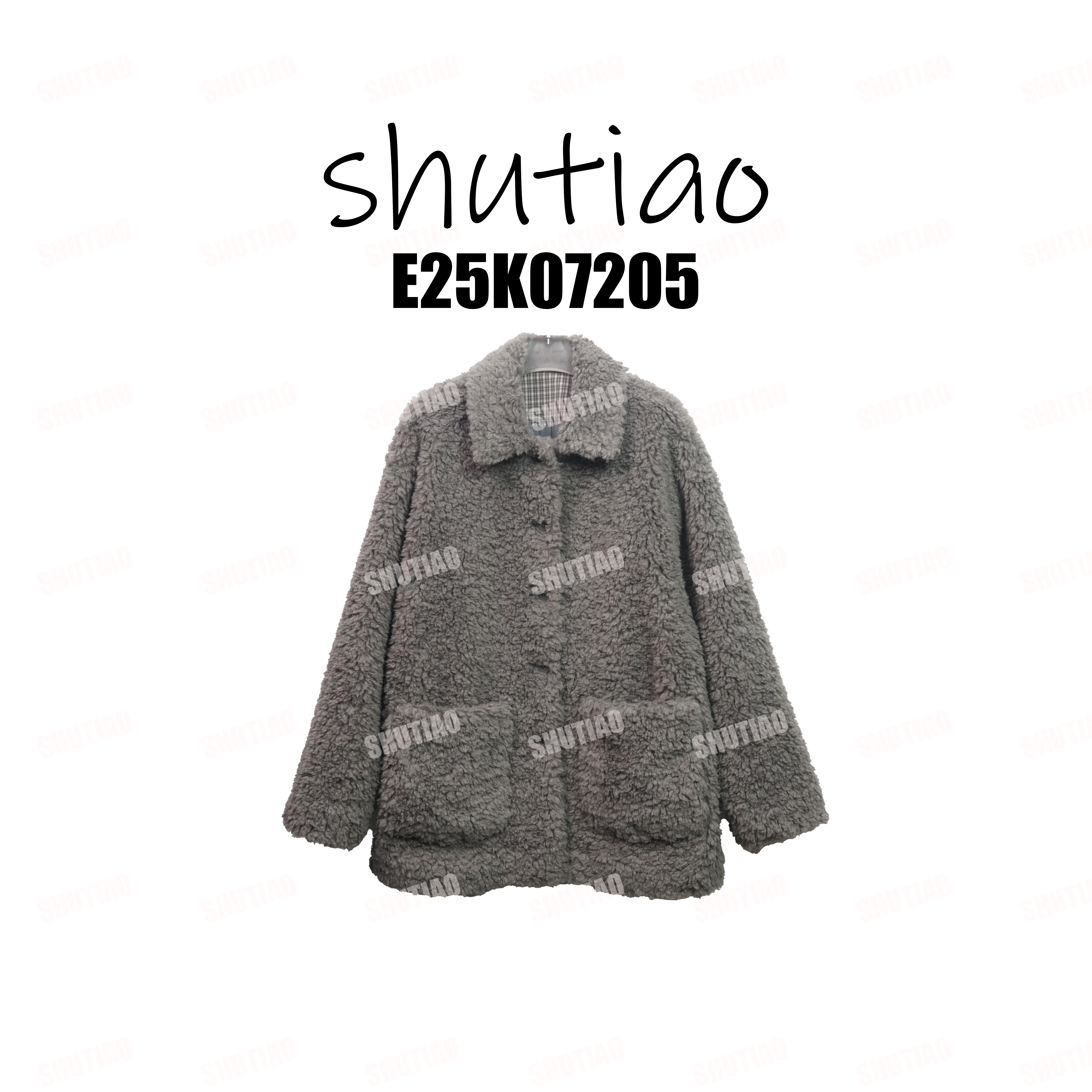 【SHUTIAO】2025冬季：新款小众设计款外套E25K07205