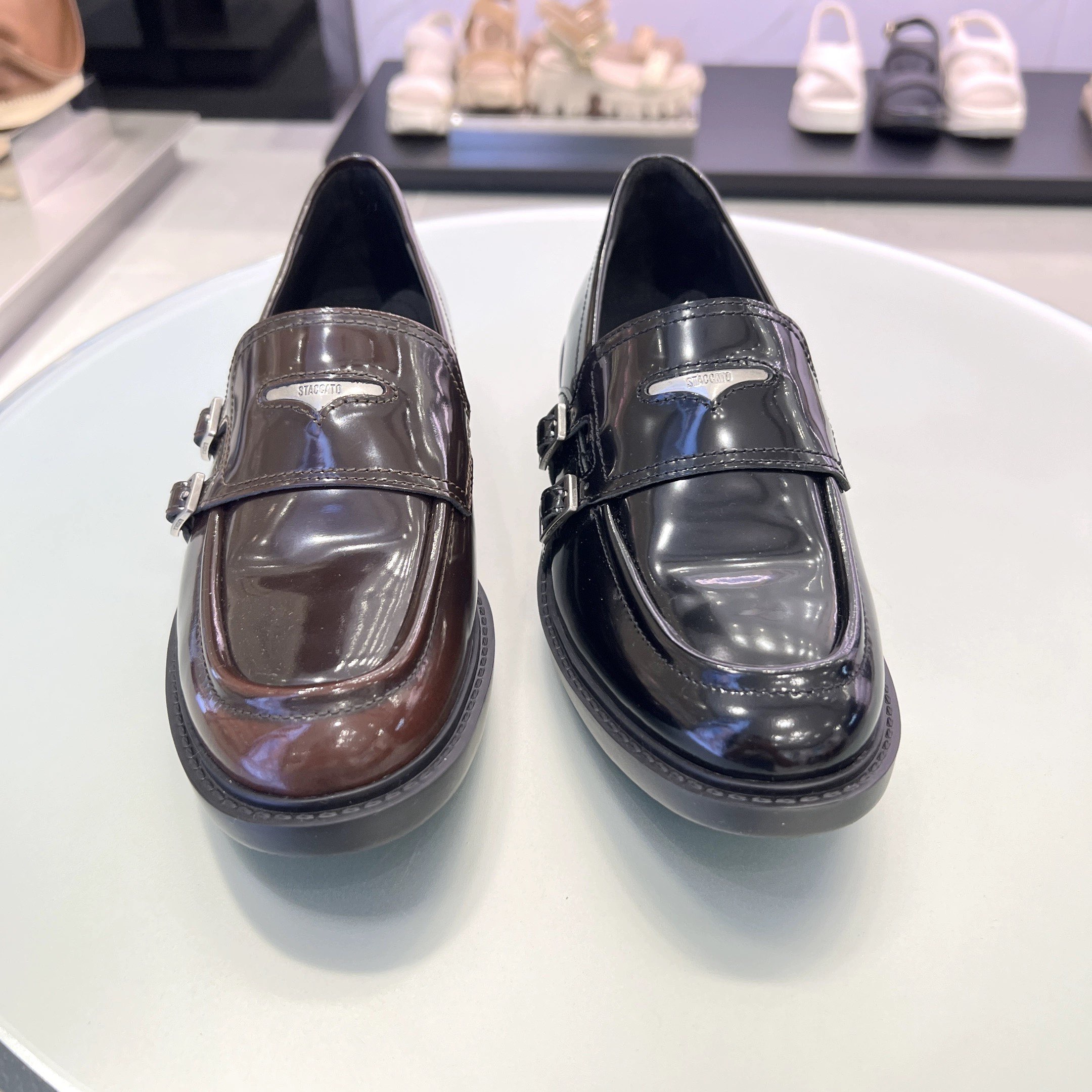 2025秋季新款圆舞海鸥英伦风乐福鞋粗跟单鞋女鞋