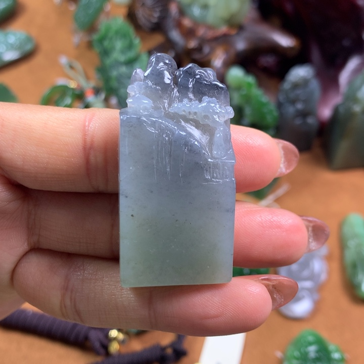 和田玉未镶嵌挂件