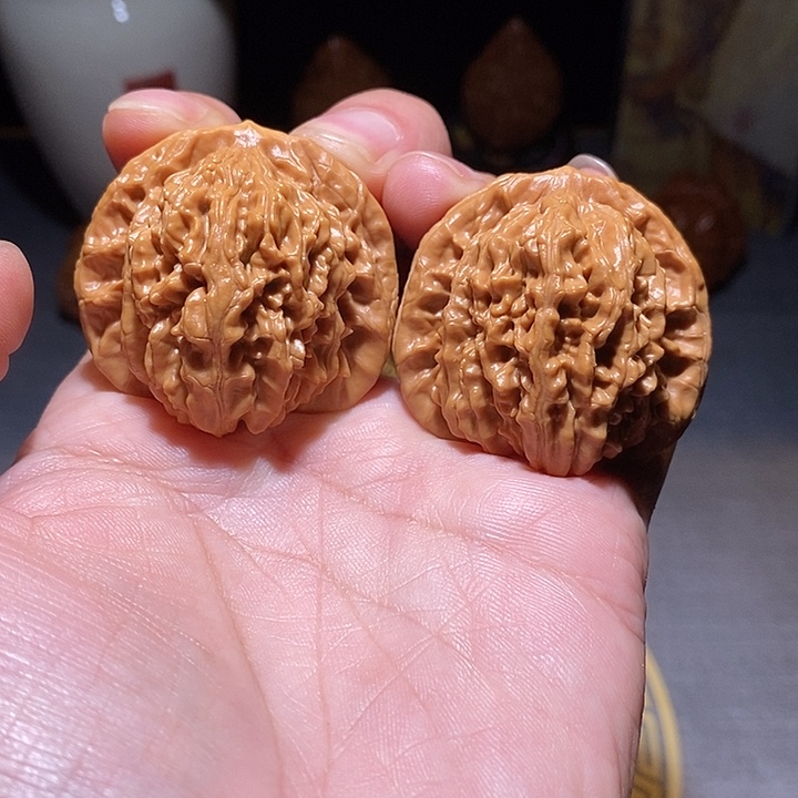 文玩核桃把件全品无修40尺蓟县四座楼