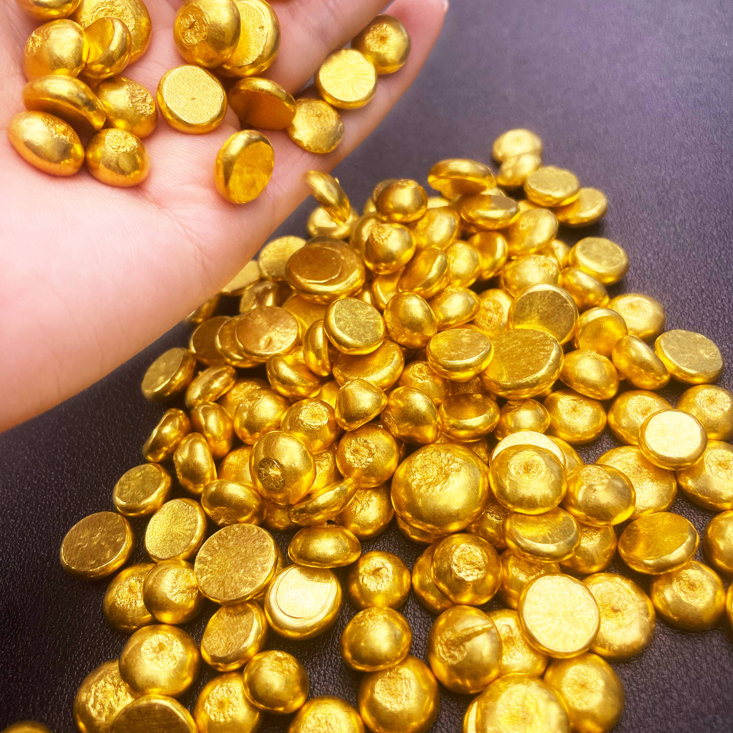 金豆子颜色和足金黄金一模一样的金豆子