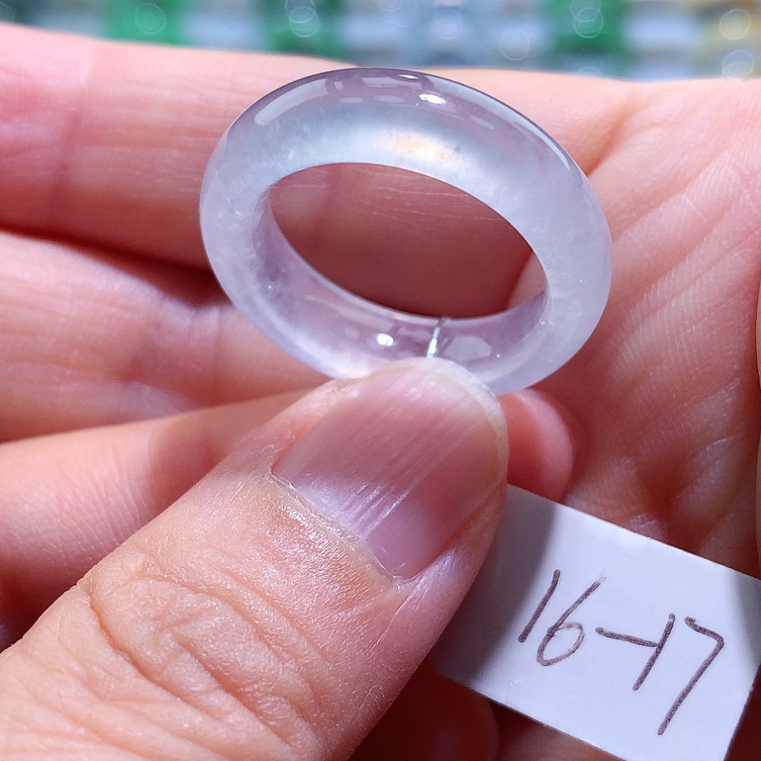 翡翠戒指未镶嵌16-17号