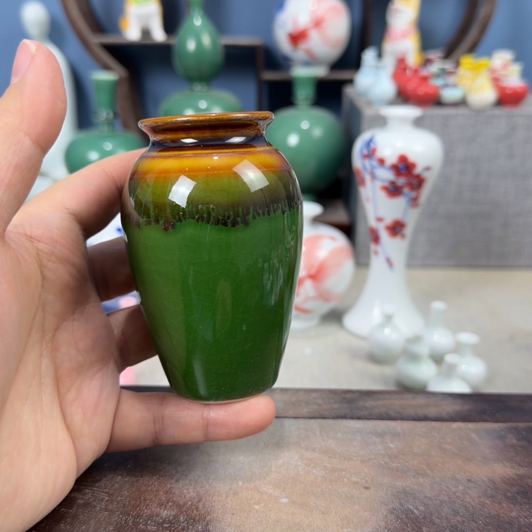 陶瓷手工小花器摆件