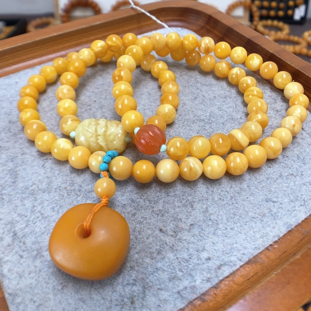 蜜蜡手串未镶嵌蜜蜡